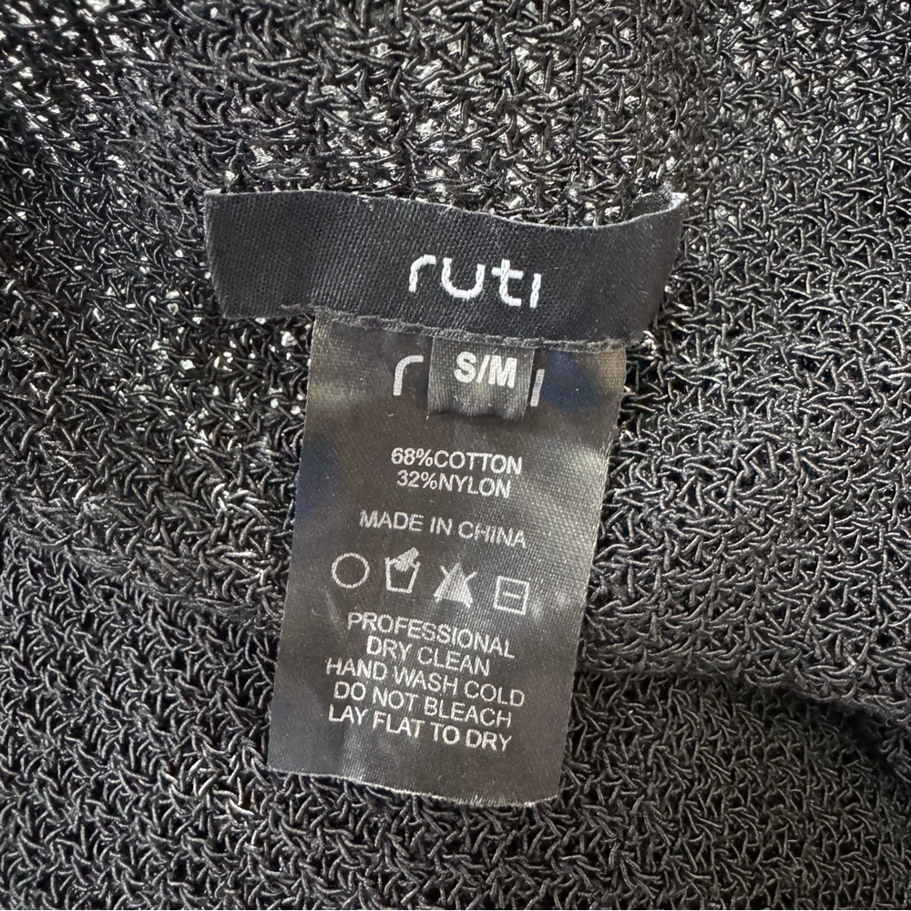 Ruti Haven Knit Wrap Cardigan Women S/M Drapey Crossover Relaxed - Picture 13 of 13